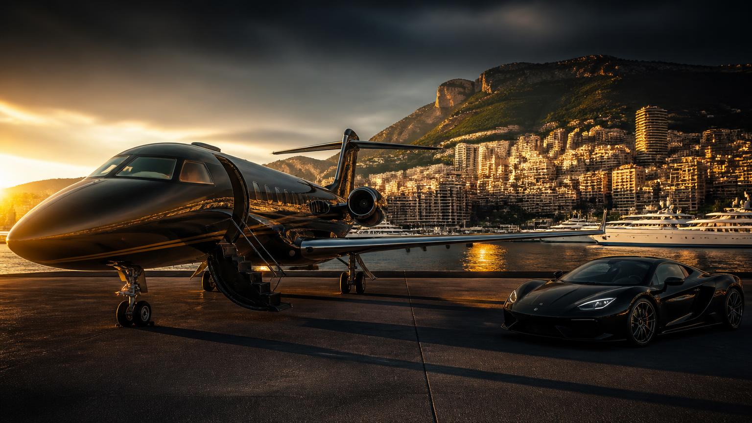 Private jet on the apron ahead of Miami Grand Prix in Miami Gardens, Florida, United States